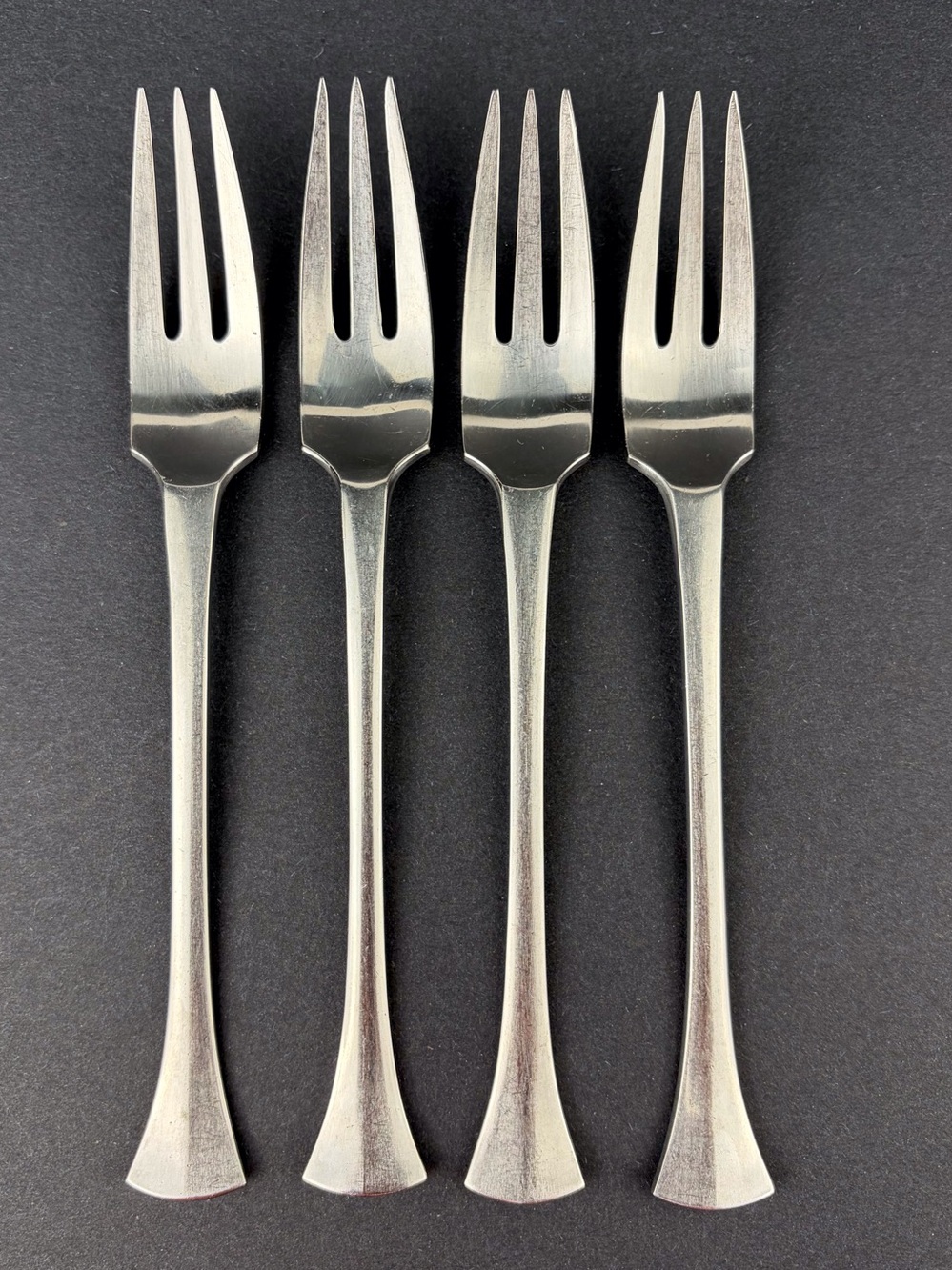Dansk Designs France THISTLE Dinner Forks Lot of Four Stainless 7 3/4 in Vintage
